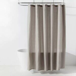 Brand New Fabric Herringbone Shower Curtain Gray - Room Essentials.